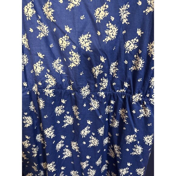 J. Crew Womens Blue Floral Sleeveless Spaghetti Strap Dress Size 4 - Picture 2 of 4